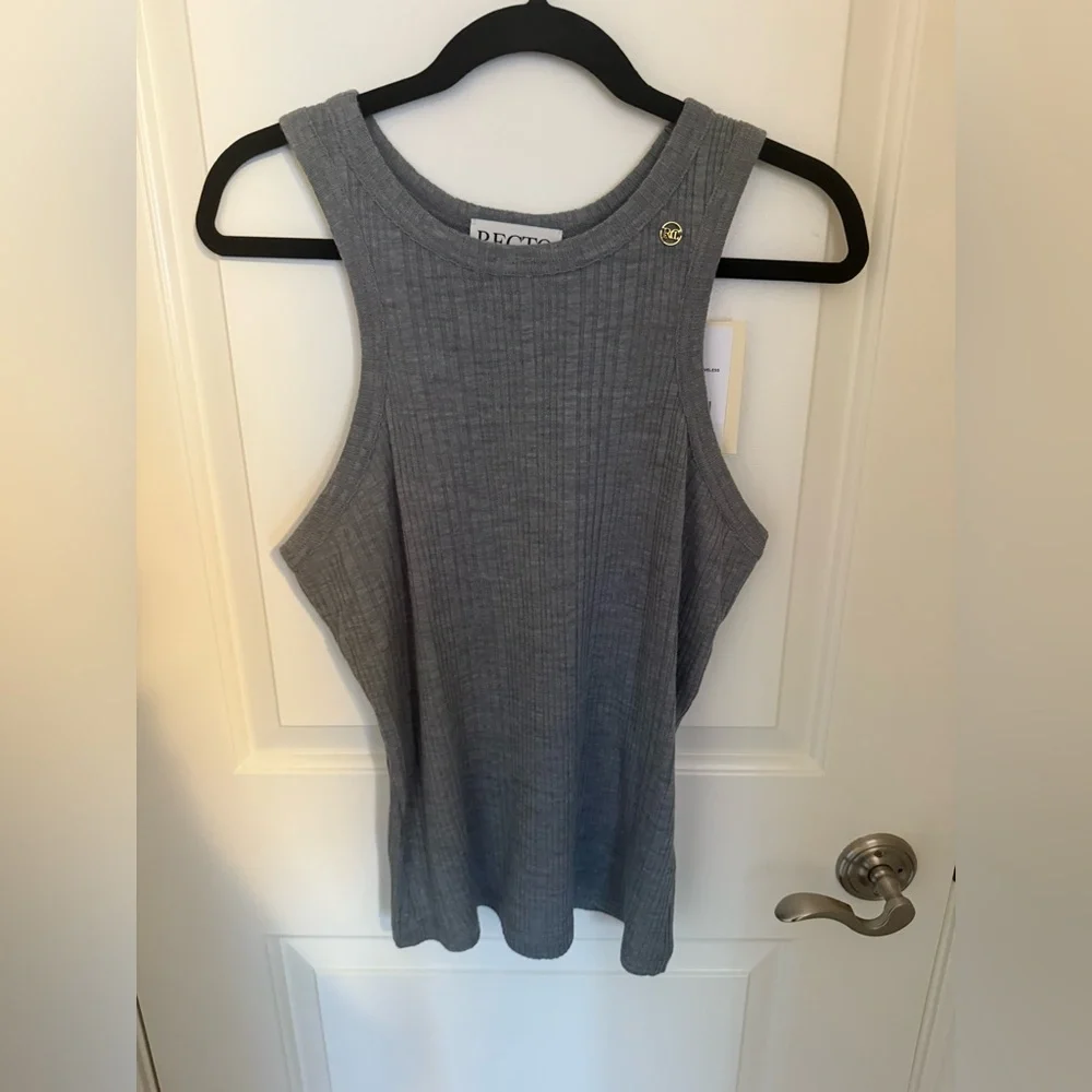 RECTO Wool Blend Ribbed Tank - Picture 1 of 4